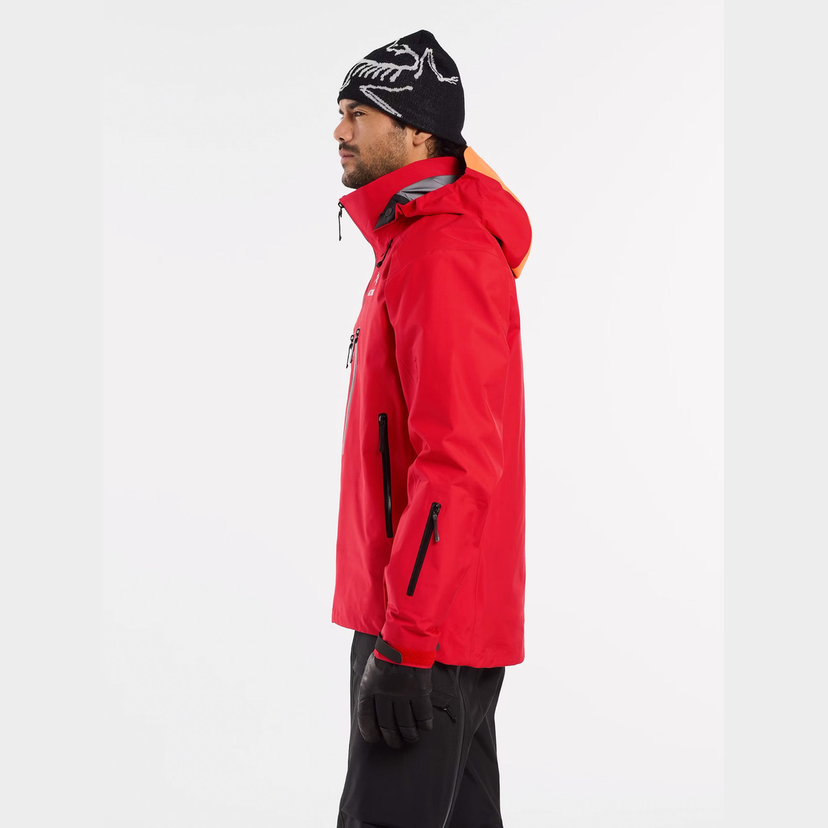 Ski Guide Jacket worn — side