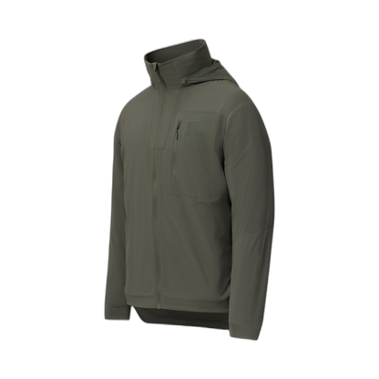 On form photo of the Tomahawk Performance Crosswind Jacket, a tactical windbreaker, in Ranger Green.