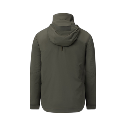 On form back photo of the Tomahawk Performance Crosswind Jacket, a tactical windbreaker, in Ranger Green.
