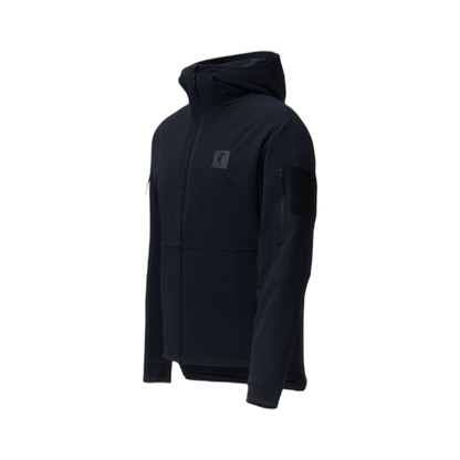On form photo of the Tomahawk Performance Instructor Jacket, a tactical insulated softshell jacket, in Black.