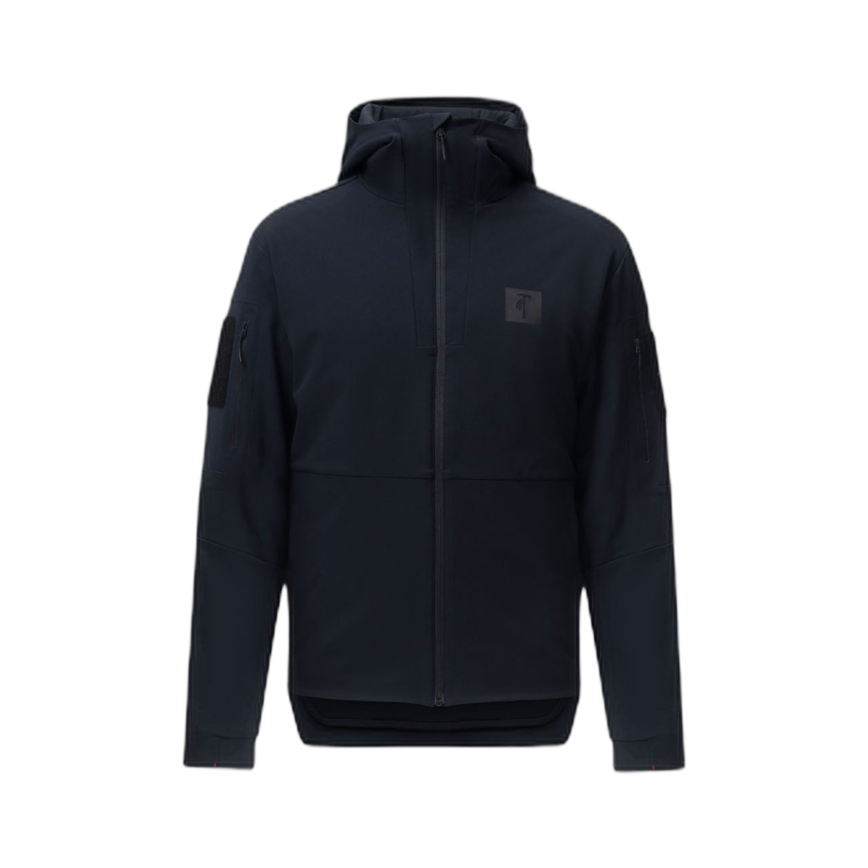 On form frontal photo of the Tomahawk Performance Instructor Jacket, a tactical insulated softshell jacket, in Black.