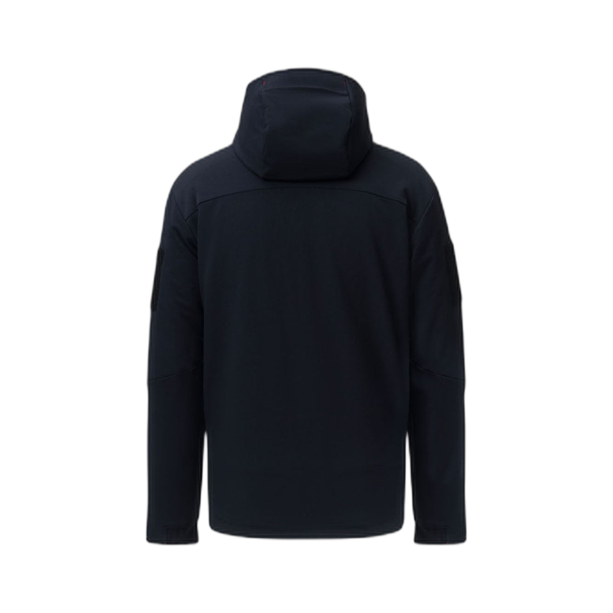 On form back photo of the Tomahawk Performance Instructor Jacket, a tactical insulated softshell jacket, in Black.