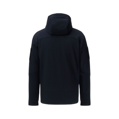 On form back photo of the Tomahawk Performance Instructor Jacket, a tactical insulated softshell jacket, in Black.