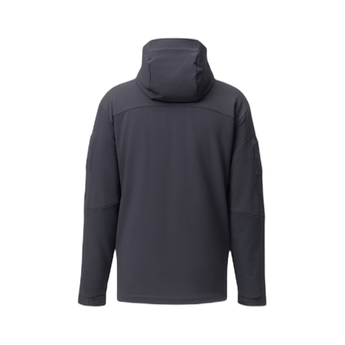 On form back photo of the Tomahawk Performance Instructor Jacket, an insulated softshell tactical jacket, in Urban Grey.