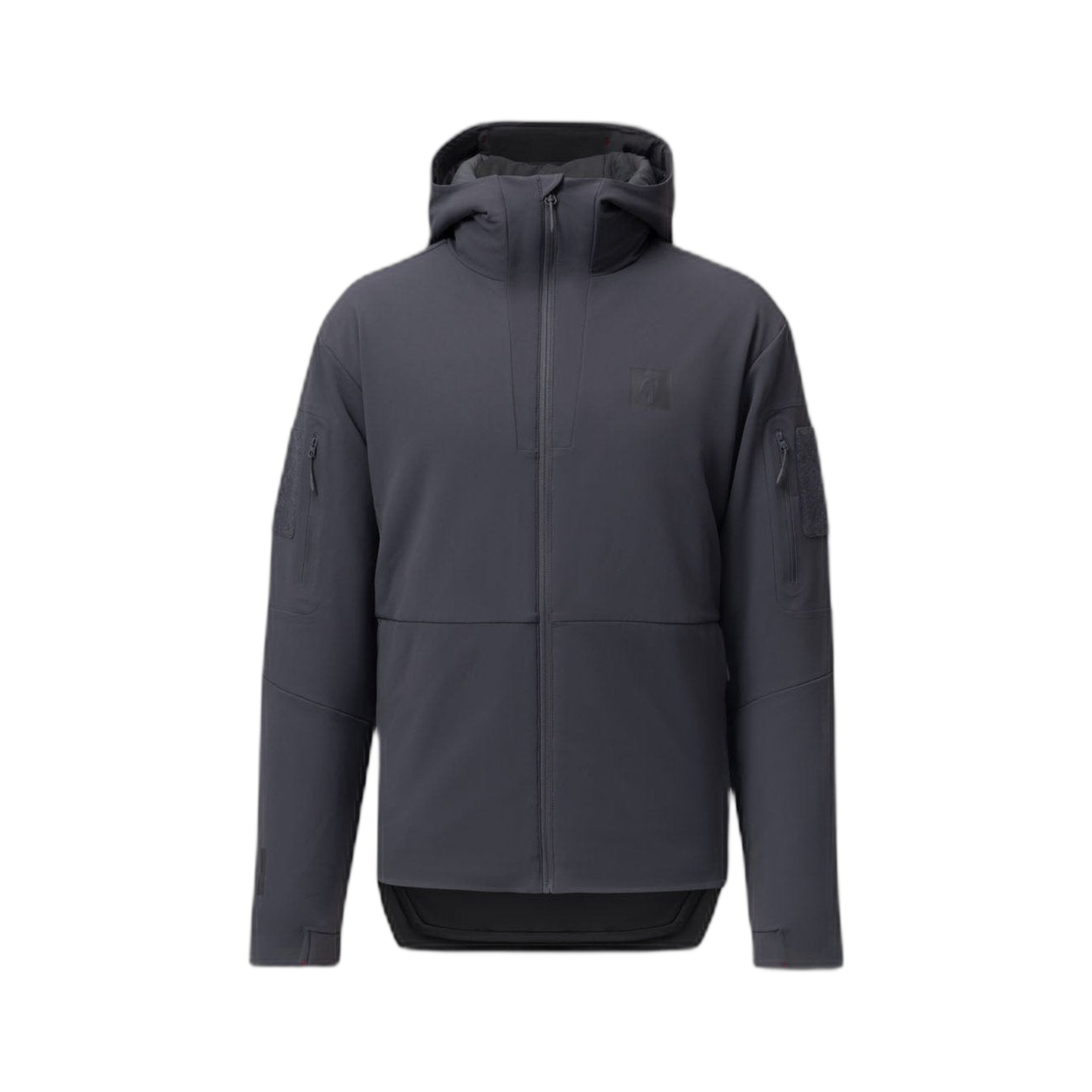 On form frontal photo of the Tomahawk Performance Instructor Jacket, a tactical insulated softshell jacket, in Urban Grey.