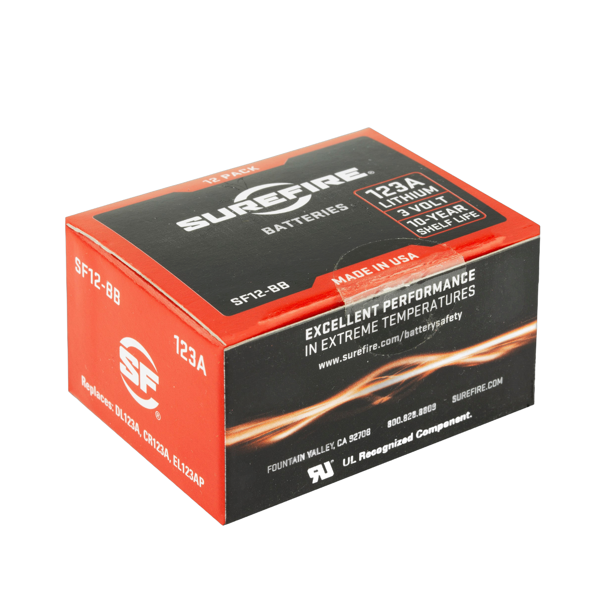 SUREFIRE SF123A BATTERIES 12PK